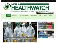 Tablet Screenshot of nigeriahealthwatch.com